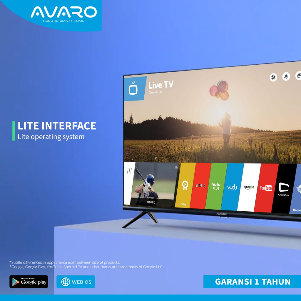 AVARO SMART TV HD 32 INCH T32C GARANSI RESMI SMART TV