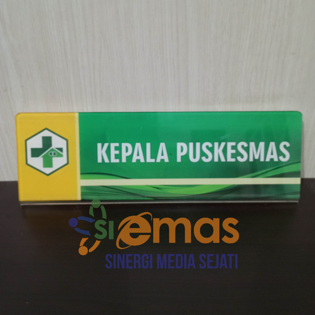 Akrilik Lipat Kepala Puskesmas | Akrilik Meja Ruang Kepala Puskesmas