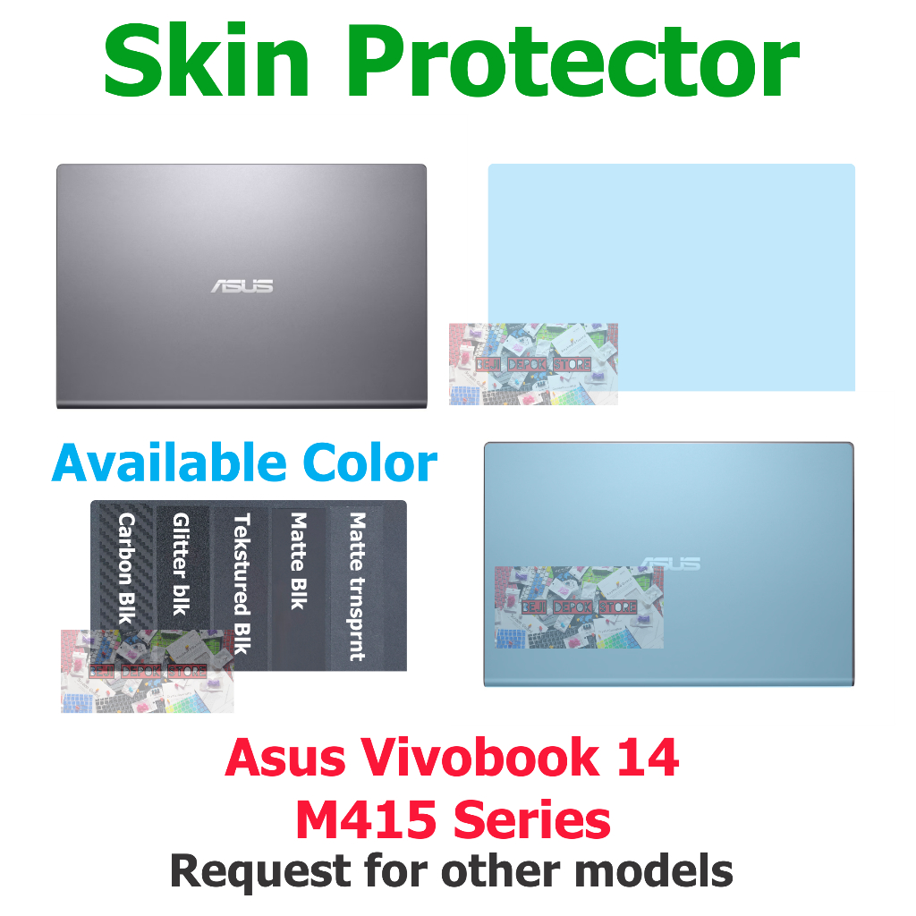 Asus Vivobook 14 M415 Series skin Guard Protector Transparent Matte