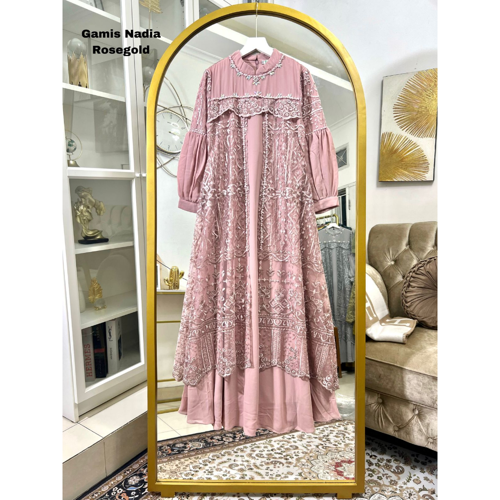 Nadia Dress / Gamis Terbaru / Gamis Pesta
