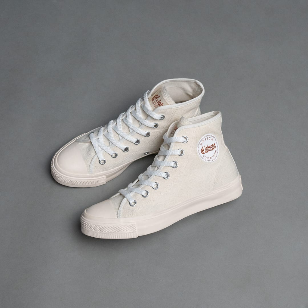Sepatu Johnson Basic Highcut Milky