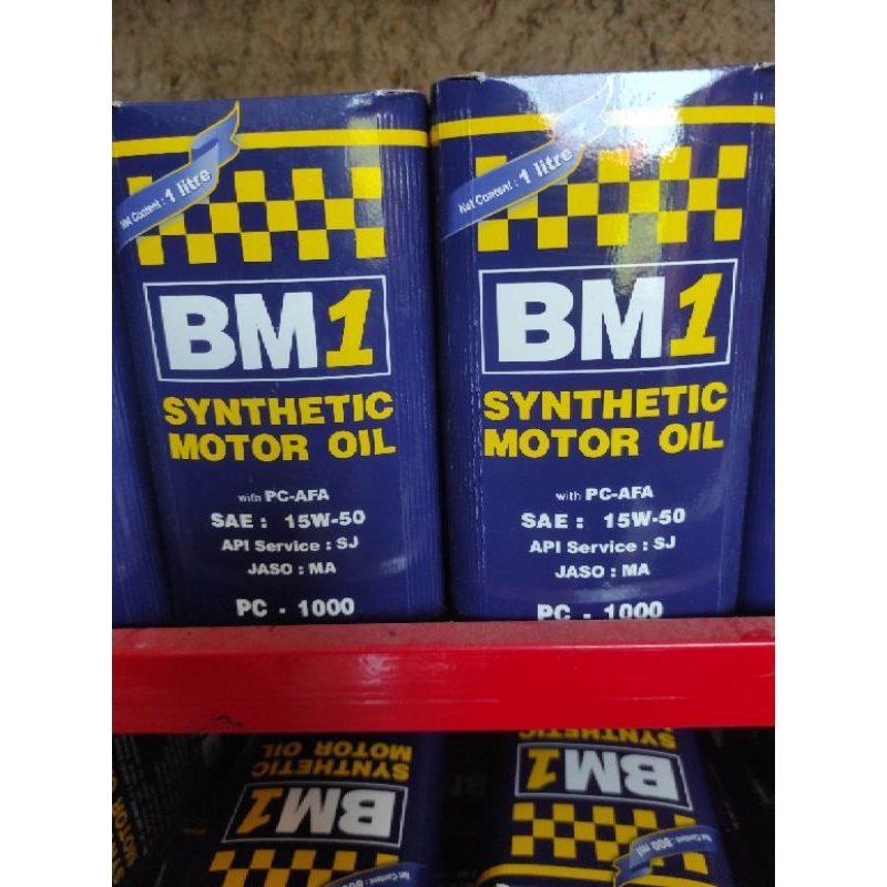 oli mesin BM1 4 tax PC 1000 ml  SAE 15+50 w 100% original