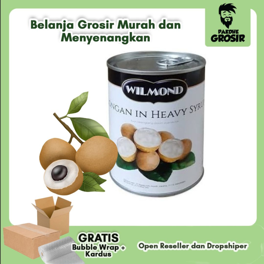 

WILMOND - Longan in Heavy Syrup / Kelengkeng Kaleng 565 gr