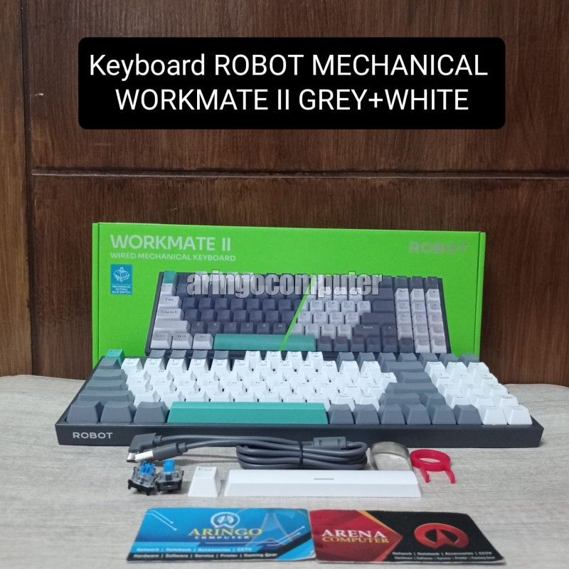 Keyboard ROBOT MECHANICAL WORKMATE II GREY+WHITE