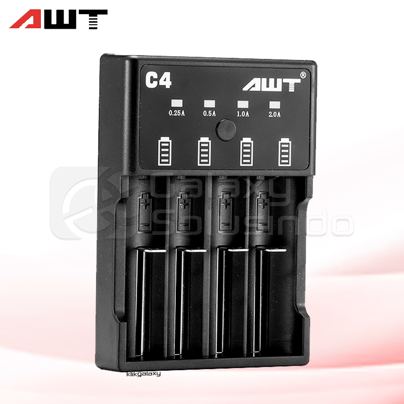 AWT C4 18650 4 Slot Universal Battery Charger