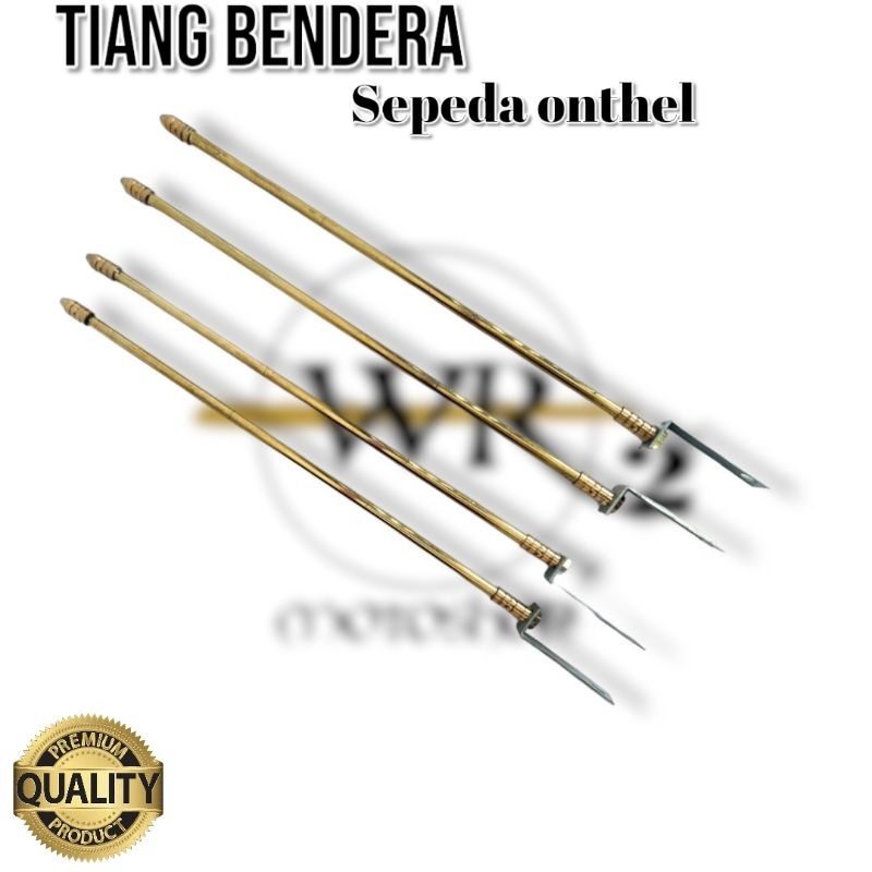 Tiang Bendera Sepeda Onthel