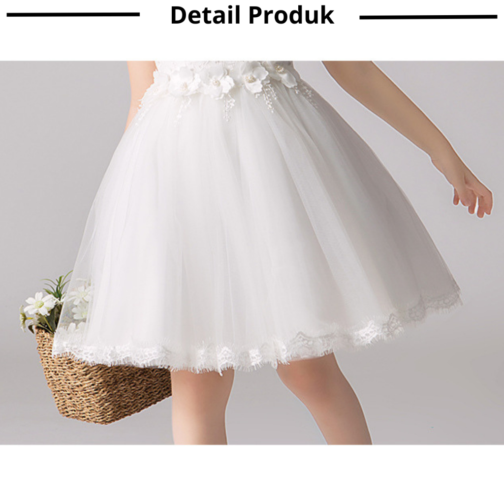 Dress Pesta Anak Perempuan 3 - 13 Tahun Princess Dress Tutu Import Korea Premium Gaun Ulang Tahun Anak Tanggung