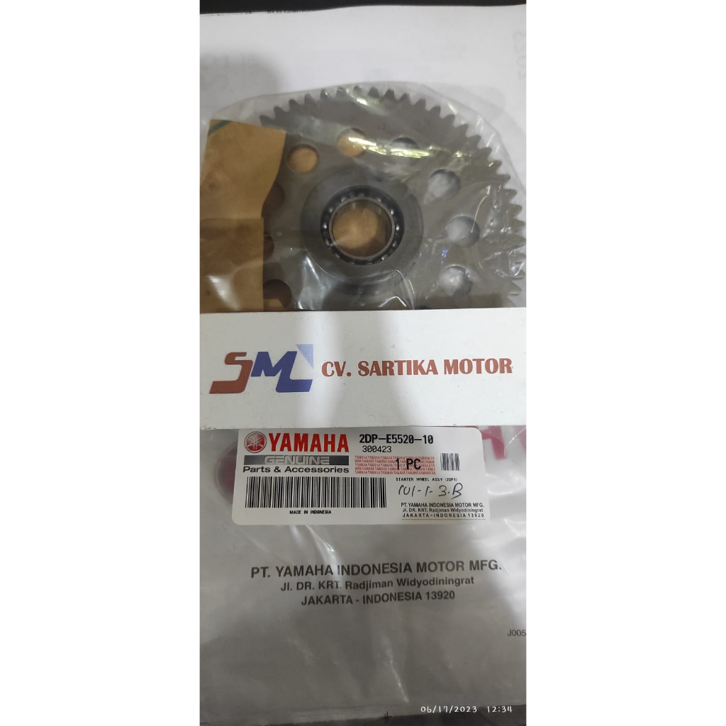 GEAR GIGI ONE WAY STATER NMAX / STARTER WHEEL ASSY (2DP1) / 2DP-E5520-10