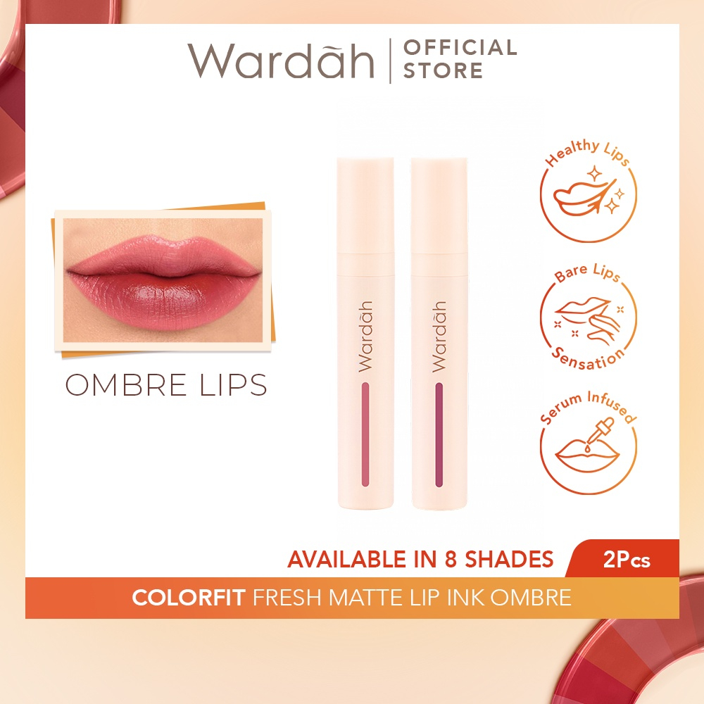 QEILA - Wardah Colorfit Fresh Matte Lip Ink Ombre Series 4 gr