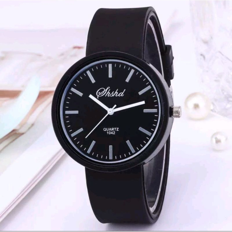 Jam Tangan Pria Wanita Harajuku Korean Simple Fashion Casual Jelly Rubber Karet Silikon