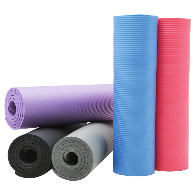 NEW Upgrade Material NBR Yoga Mat UKURAN 10MM | Matras Latihan Anti Slip Mat Senam Yoga Mat Gym Matrass Fitness Karpet Matras