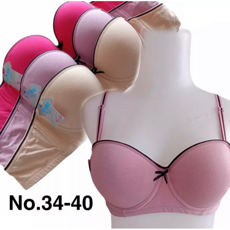 BRA MISSLILY 513 / BAHAN KATUN / ORIGINAL BRA MISSLILY / BUSA SEDANG / KAIT 2  / BRA KAWAT / SIZE 34