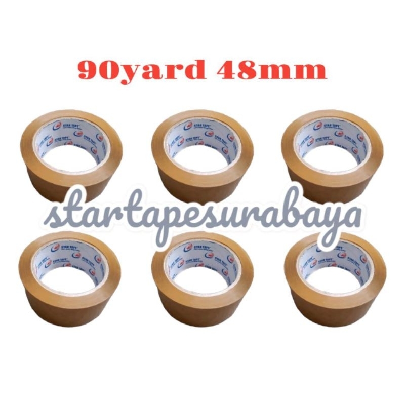 

lakban murah 2 inch 1 slop coklat dan bening