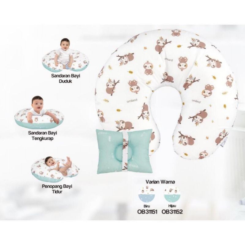OMILAND BANSU BESAR TANPA BELT BANTAL BAYI KADO BAYI KADO LAHIRAN BANTAL PENYANGGA DUDUK BAYI