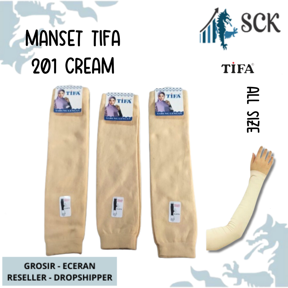 Deker TIFA 201 Polos / Manset Tangan Panjang Bahan NYLON / Sarung Tangan Muslim