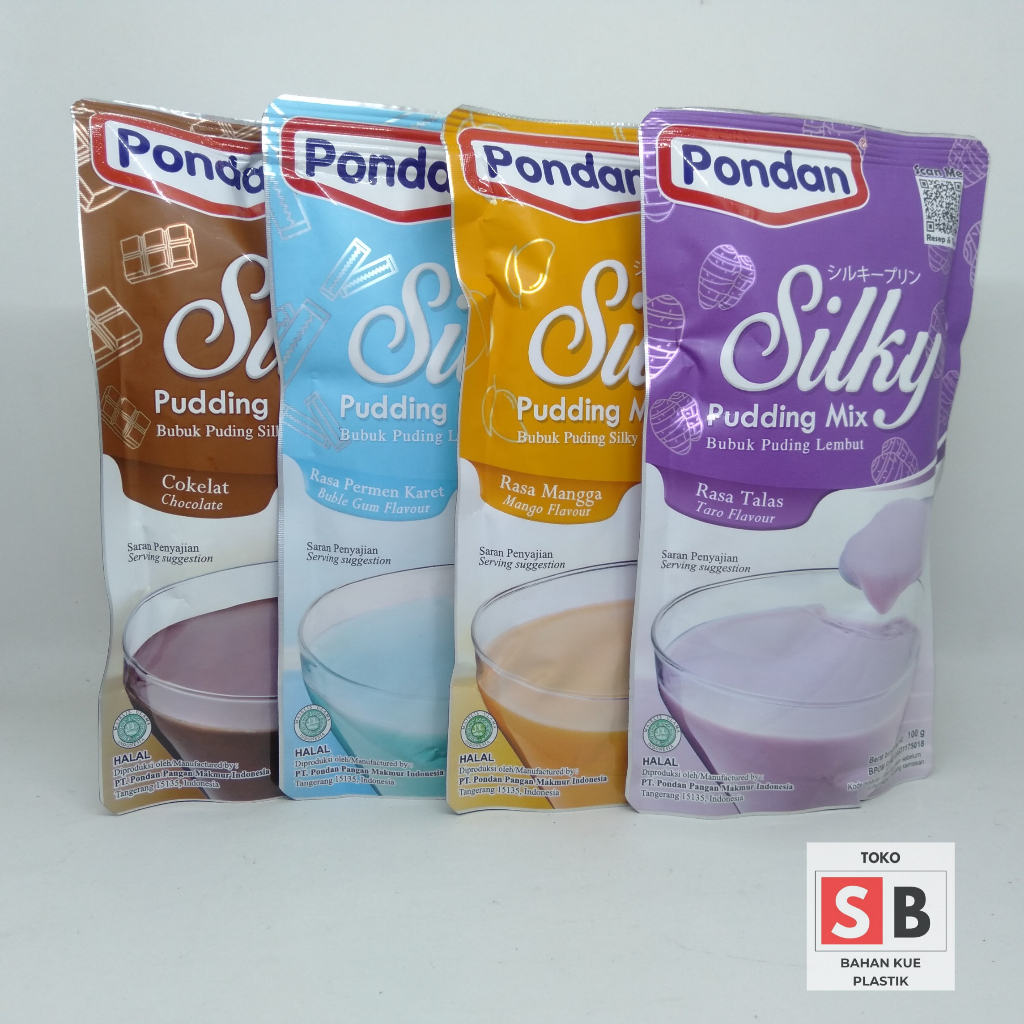 

PONDAN SILKY PUDING MIX VARIAN RASA 100GR/ BUBUK PUDING SILKY PONDAN