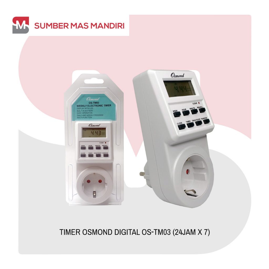 TIMER DIGITAL OSMOND OS-TM03 24 JAM X 7