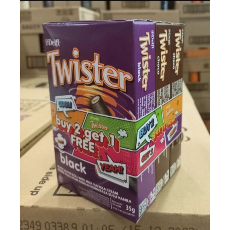 

(PROMO BUY 2 GET 1) Twister Choco Black 35 grams