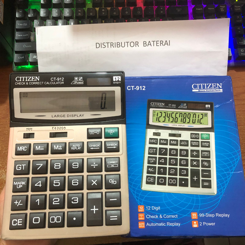 CT 912 CT912 12Digit Kalkulator Calculator