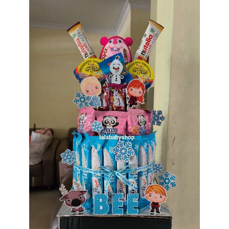 

#READY# Snack tower - SNACK TART - Cake snack ultah - snack cake - bucket snack