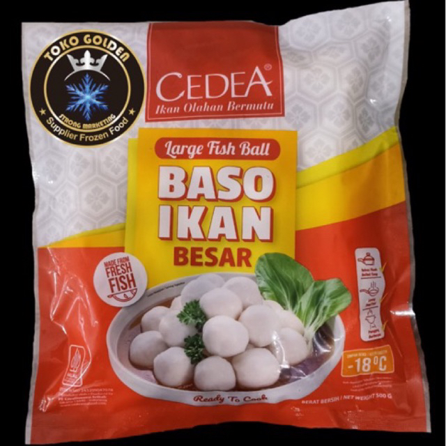 

Cedea fish ball 500g / baso ikan besar