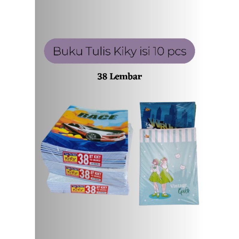 

Buku Tulis Murah Kiky isi 38 Lembar (10 pcs)