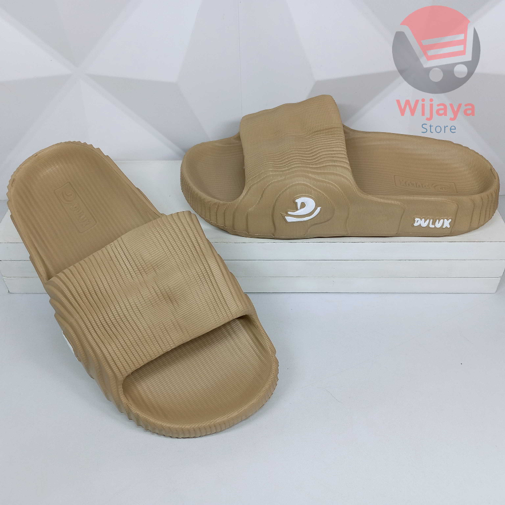 Sandal Slop Tebal 8831 Sendal Viral Ringan Tebal Slide Pria Selop Laki-laki Desain Unik