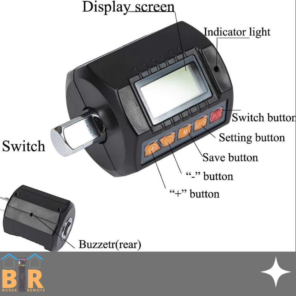 Adaptor Torque Meter Digital Pengukur Torsi Elektronik Layar LCD  Model ANC-30