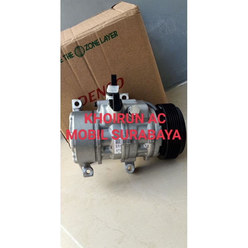Compresor Kompresor AC Mobil Toyata New Grand Avanza 2016 Assy - Komplit - DENSO ASLI - Barang Baru