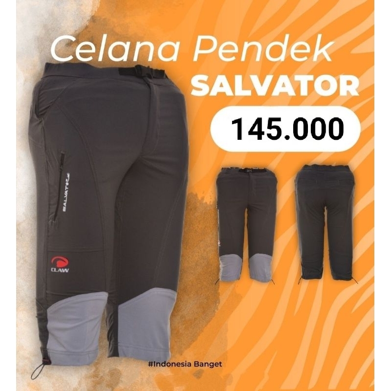 Celana 7/8 Claw Salvator Original Resmi Black Celana Quickdry Summits Hunting Trekking Claw
