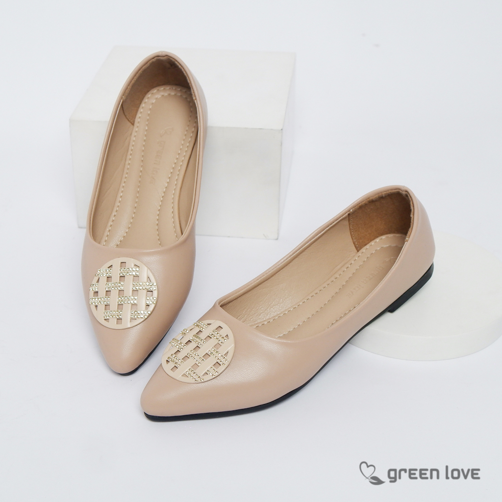 Green Love Sepatu Flatshoes Wanita GINA