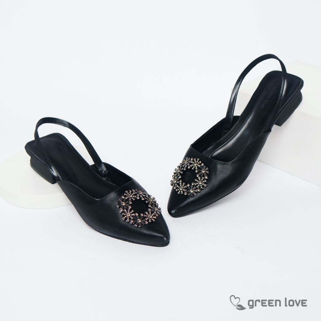 Green Love Sandal Wanita Selop RIHANNA