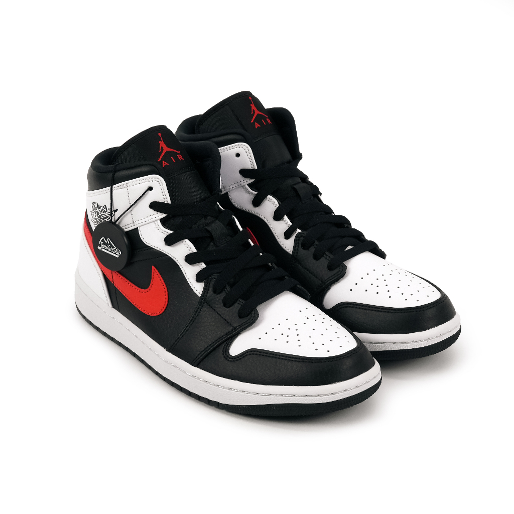 Air Jordan 1 Mid Black Chile White Red