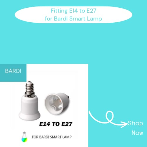 Fitting E27 to E14 for Bardi Smart Lamp LED Decoration