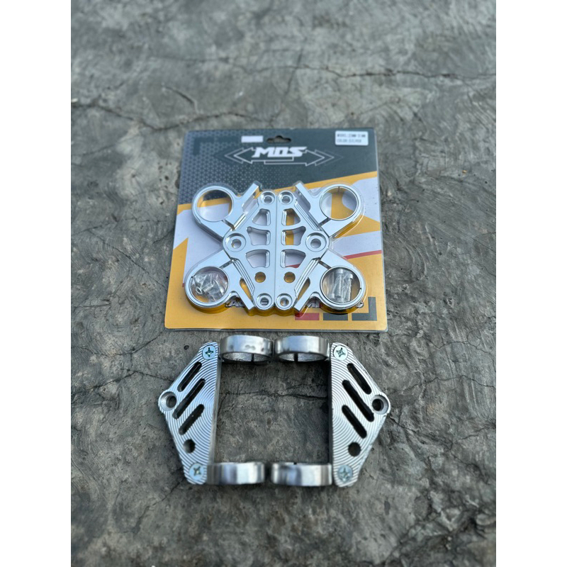 PANGKON LAMPU CINCIN MOS AS 31 DUDUKAN LAMPU KUPINGAN LAMPU CINCIN CNC MERK MOS AS 31 CB GL MEGAPRO 