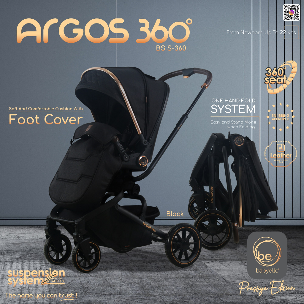 Stroller Babyelle Argos 360 S 360 Baby Elle S360 Reversible Kereta Dorong Bayi Hadap Ibu