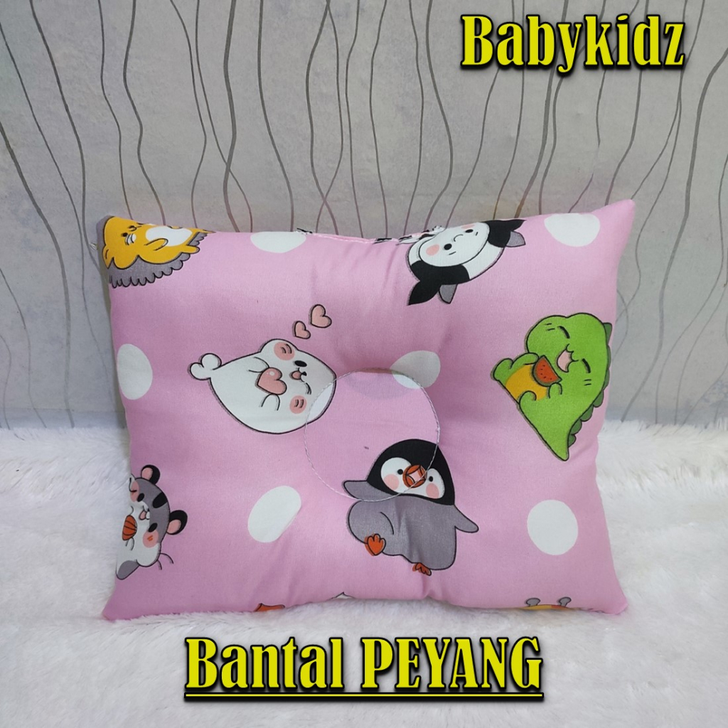 Bantal Peyang / Bantal Bayi Anti Peyang Motif Karakter