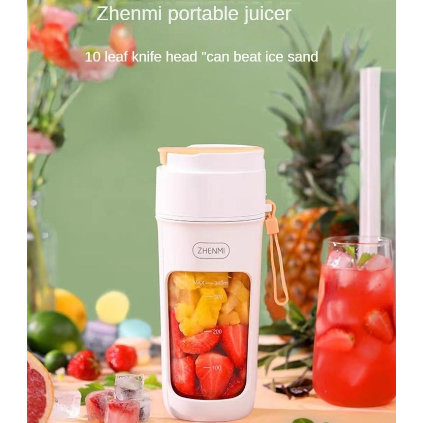 Zhenmi Juicer Kecil Portabel Rumah Tangga Multi-fungsi Blender Buah Goreng Mini Pengaduk Listrik Cangkir Juicer