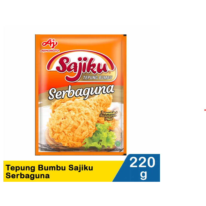 

Tepung Bumbu Serbaguna Ayam Goreng Sajiku 220Gr