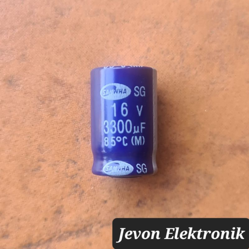 Capasitor Elco 3300 uf 16 25 v volt kapasitor elko 3300uf 16v 25v