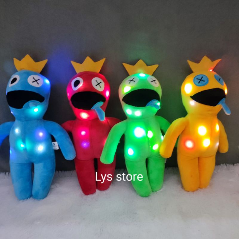 Mainan Boneka Karakter Anime Roblox Rainbow Friends Bisa Nyala Ada Lampu Led nya Lucu Imut Bahan Halus Lembut