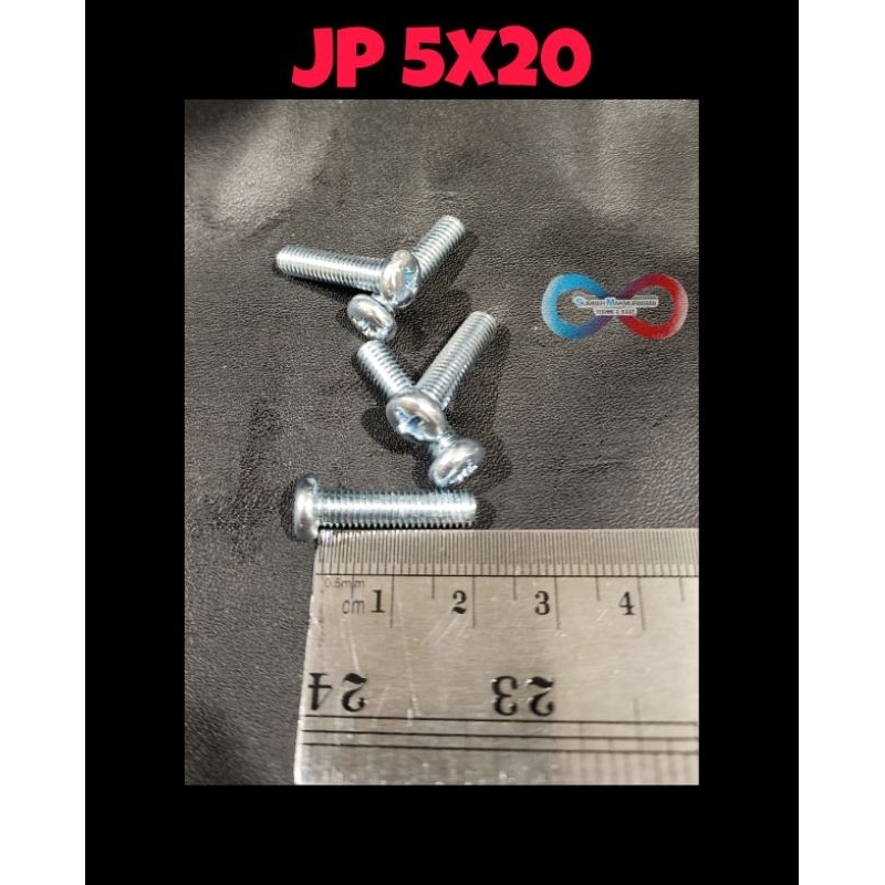 Baut JP 5x20 / Baut obeng per 100 pcs