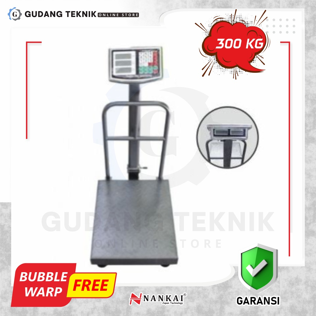 Timbangan Duduk Digital Rail 300Kg NANKAI / Digital Scales Double Display Timbangan Digital Duduk Kapasitas 300 Kg NANKAI