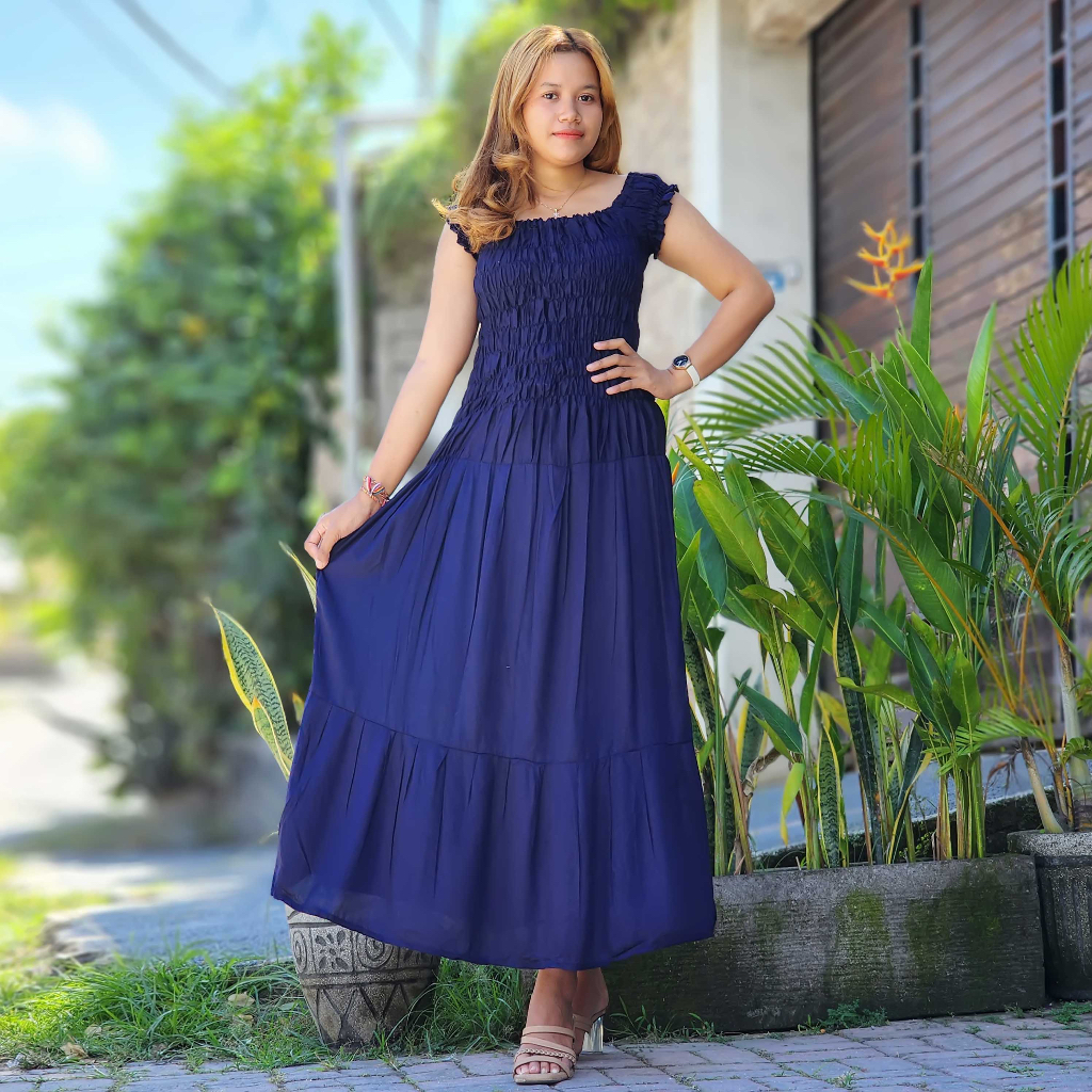 Dress Canda Panjang Bali Polos