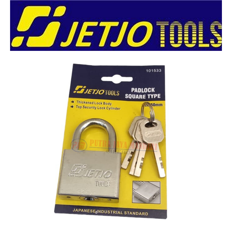 Jetjo Gembok Pagar Kotak Panjang  50 Mm Pendek 50 Mm  / Gembok Kotak Pendek 50 MM Panjang 50 Mm / Padlock Square 50 MM