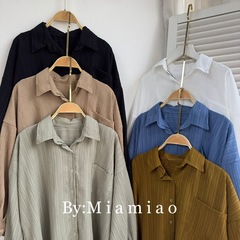 Premium Kemeja Wanita Oversize - Basic Shirt Kemeja Polos ALEA Shirt Blouse