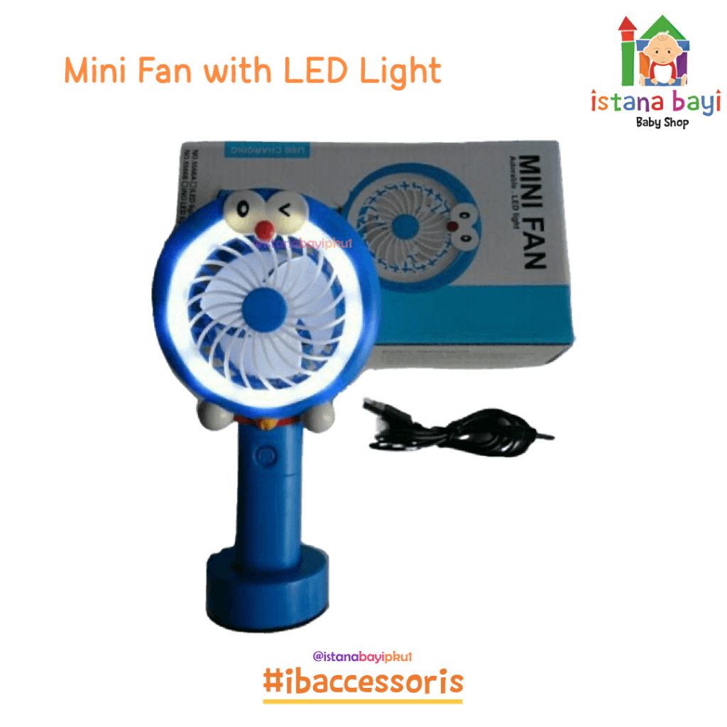 Kipas Angin Mini Portable USB Karakter / Kipas Mini Portable