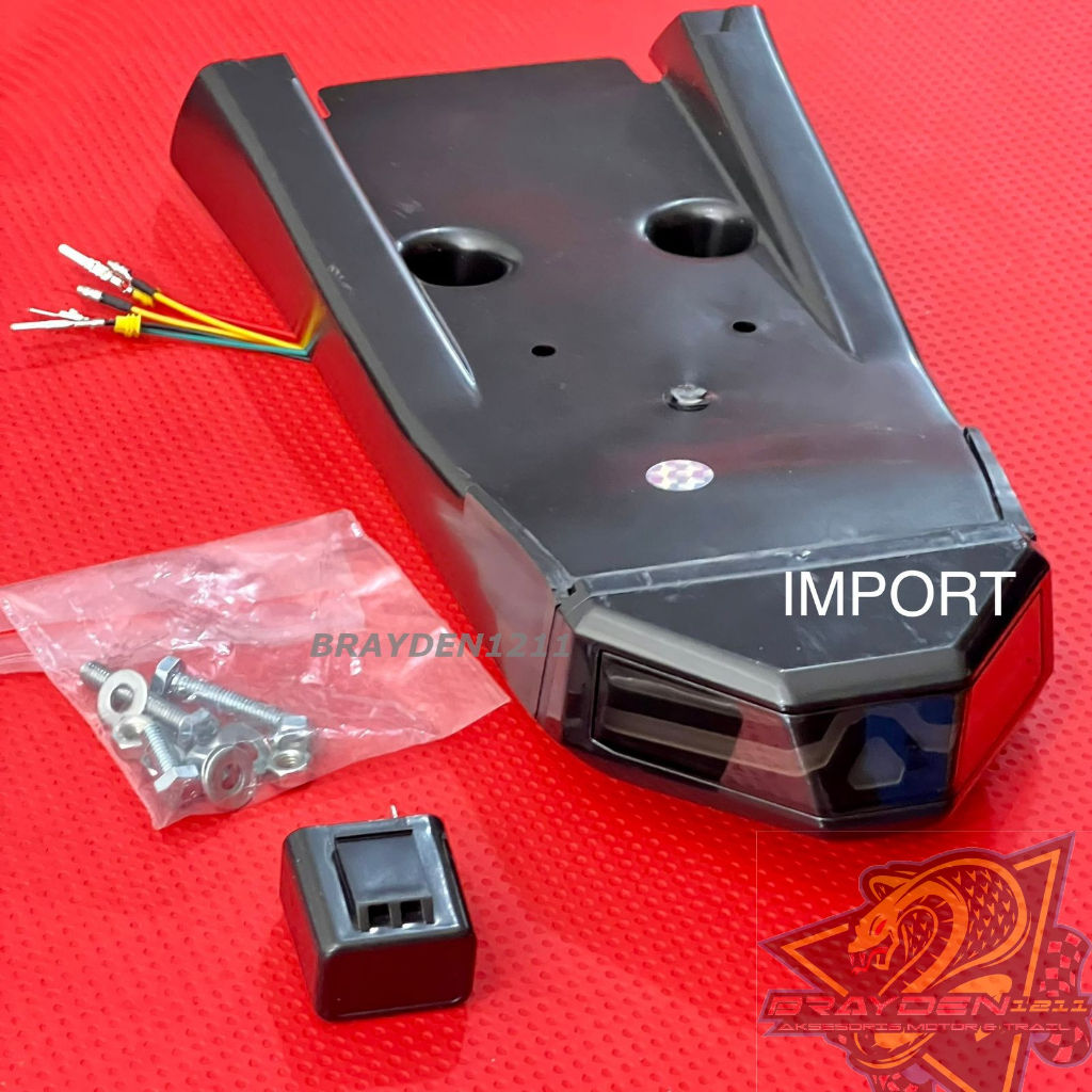 spakbor belakang stop lamp dan sein kawasaki klx 150 klx bf / stop 3in1 klx