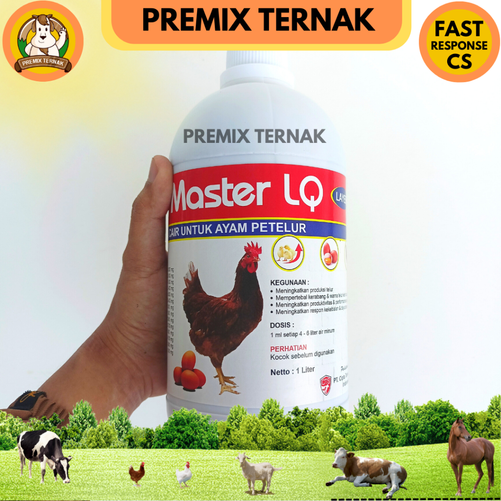 MIX MASTER LQ LAYER 1 LITER - Premix Cair Untuk Ayam Petelur