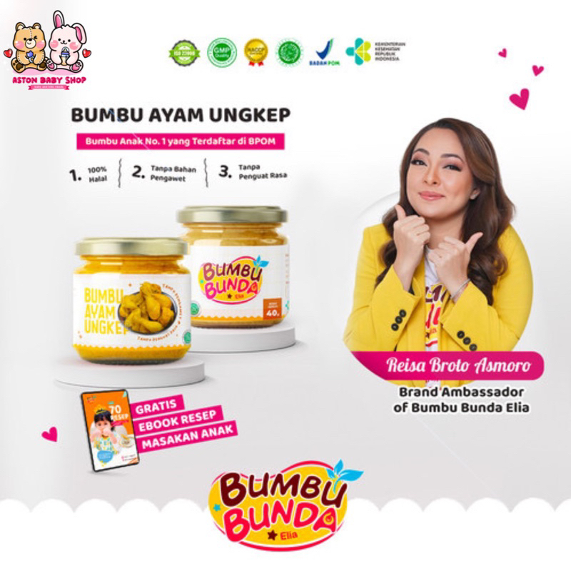 Bumbu Bunda Elia Bumbu Ayam Ungkep Bumbu Mpasi non MSG